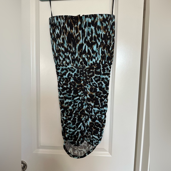 Axton Leopard-Print Ruched Strapless Bustier - Picture 9 of 10